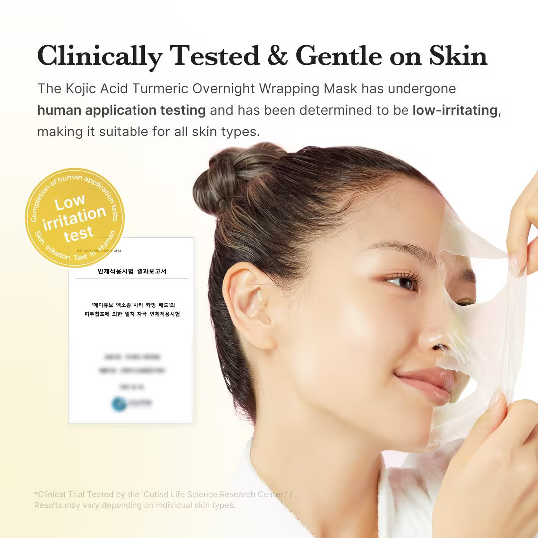 Kojic acid turmeric night wrapping mask Medicube