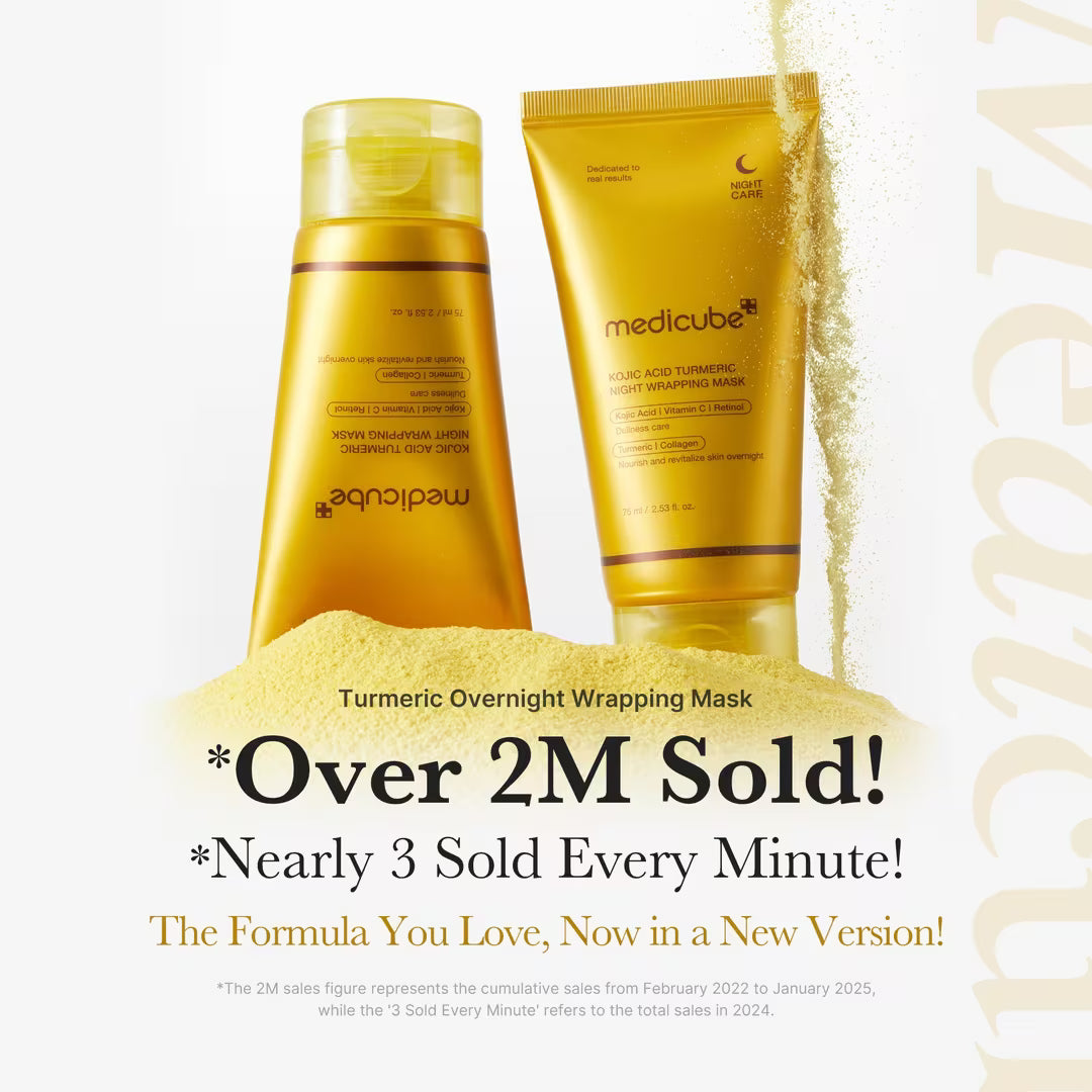 Kojic acid turmeric night wrapping mask Medicube