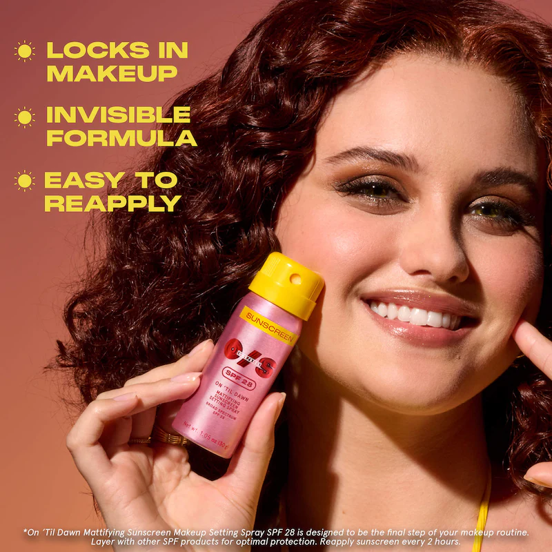 On 'Til Dawn Mattifying Sunscreen Makeup Setting Spray SPF 28 ONE/SIZE by Patrick Starrr