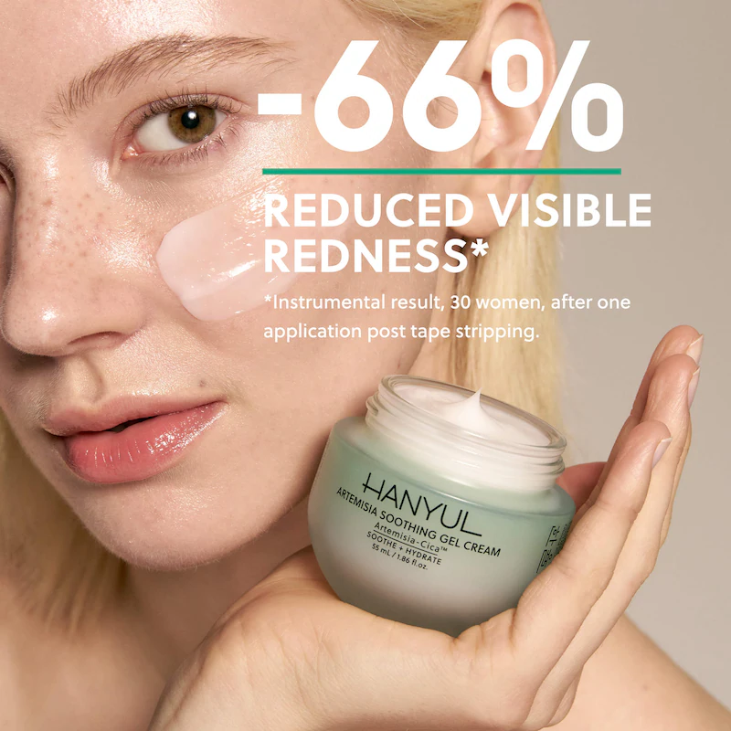 Artemisia Soothing Gel Cream Moisturizer with Centella Asiatica and Niacinamide Hanyul