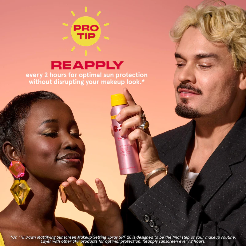 On 'Til Dawn Mattifying Sunscreen Makeup Setting Spray SPF 28 ONE/SIZE by Patrick Starrr