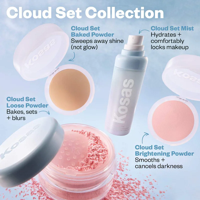 Cloud Set Airy Setting Spray + Smoothing Mist Kosas