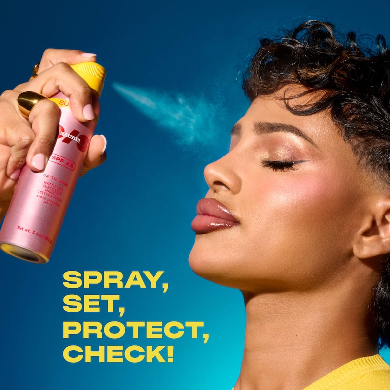 On 'Til Dawn Mattifying Sunscreen Makeup Setting Spray SPF 28 ONE/SIZE by Patrick Starrr