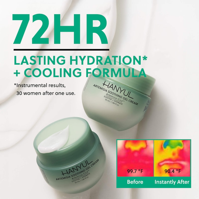 Artemisia Soothing Gel Cream Moisturizer with Centella Asiatica and Niacinamide Hanyul