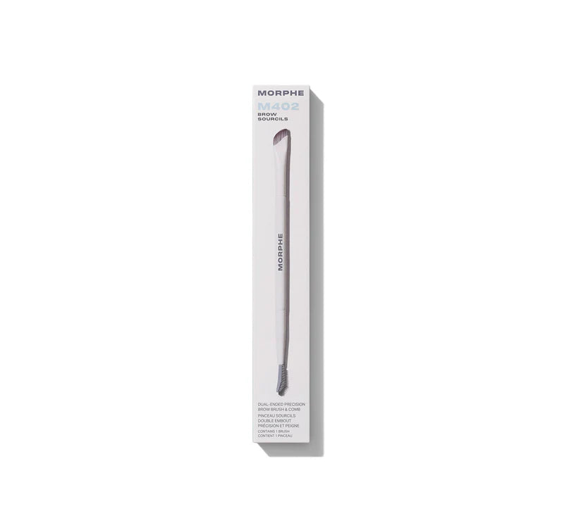 M402 Dual-Ended Precision Brow Brush & Comb Morphe