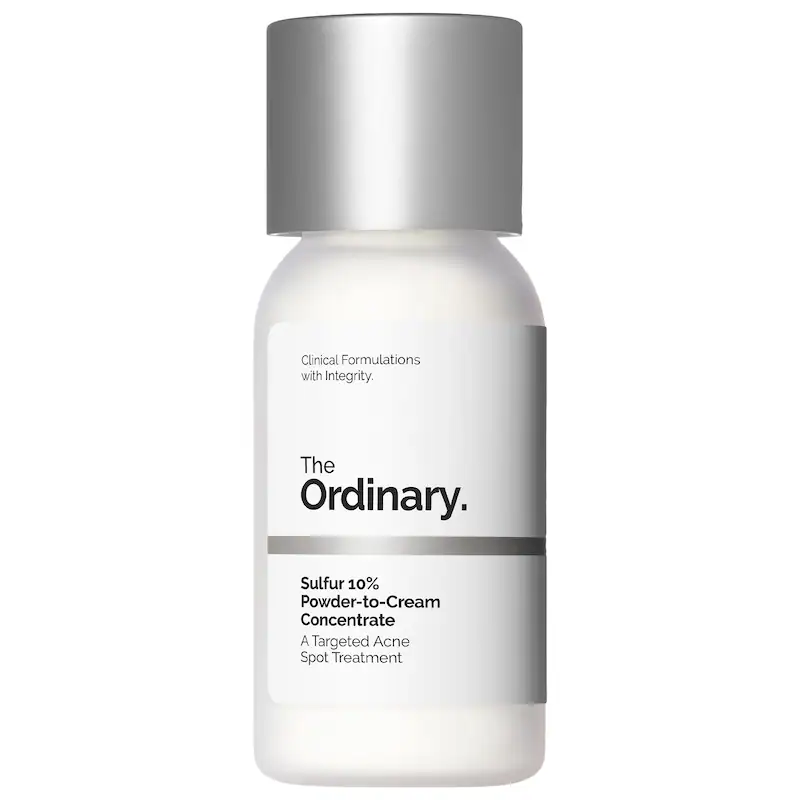 Sulfur 10% Powder-to-Cream Concentrate Acne Spot Treatment The Ordinary