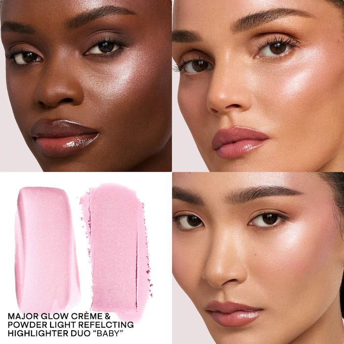 Major glow crème & powder light reflecting translucent highlighter duo Patrick Ta