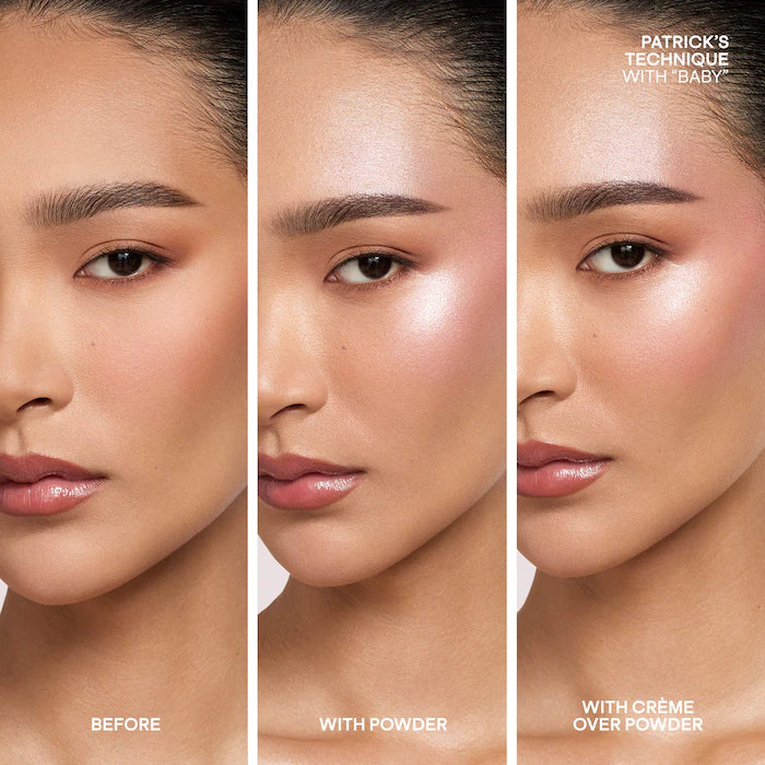 Major glow crème & powder light reflecting translucent highlighter duo Patrick Ta