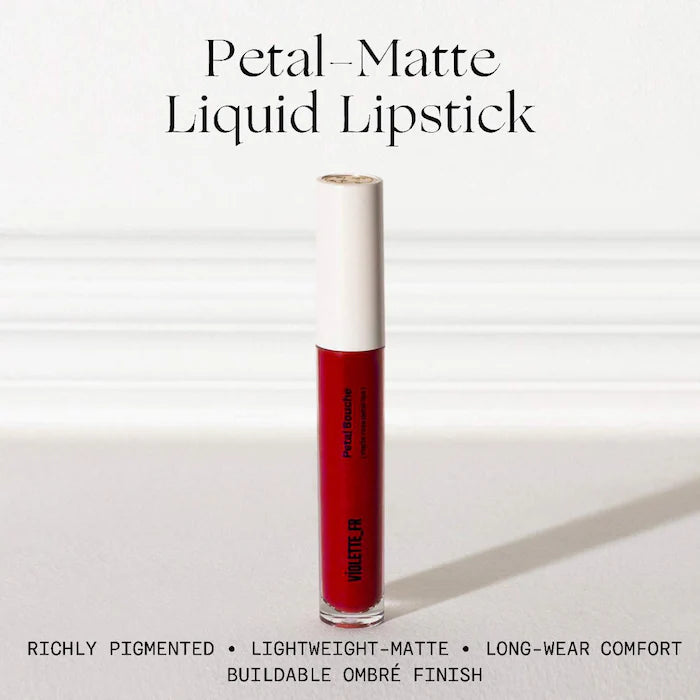 PETAL BOUCHE Liquid Longwearing Matte Lipstick Violette_Fr