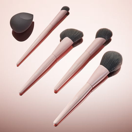 Face Shaping Essentials Bamboo & Charcoal-Infused Face Brush Set Morphe