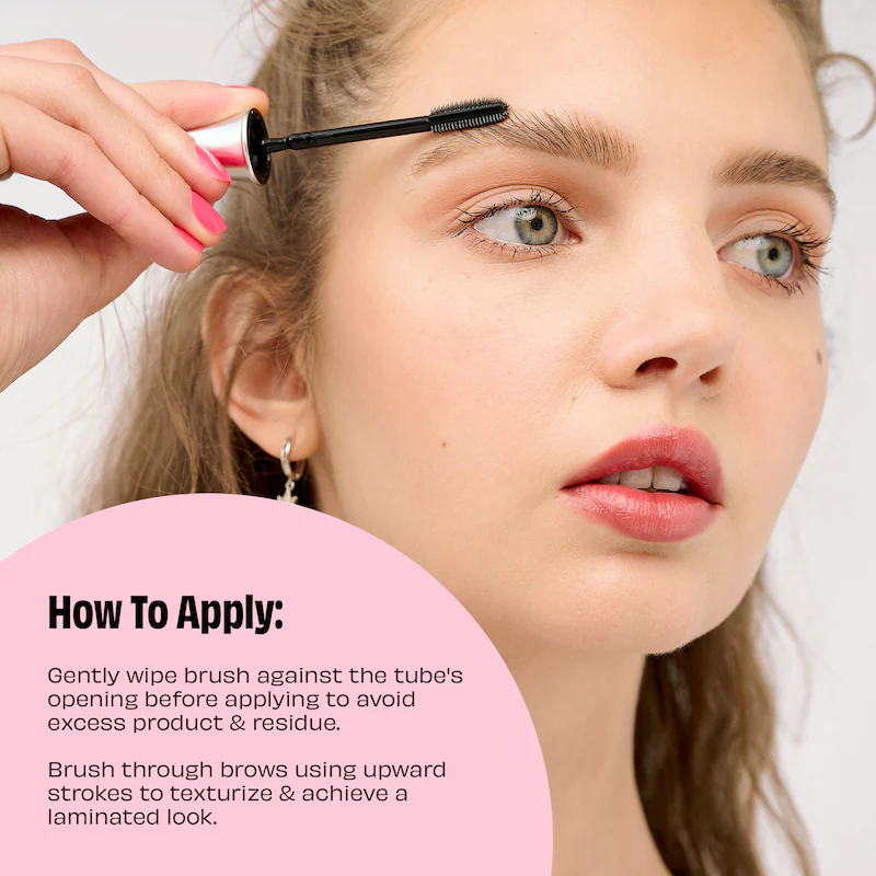 24-HR Brow Setter Clear Brow Gel with Lamination Effect Benefit