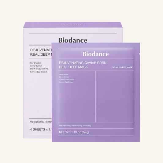 Rejuvenating caviar PDRN real deep mask for natural skin renewal & firming Biodance