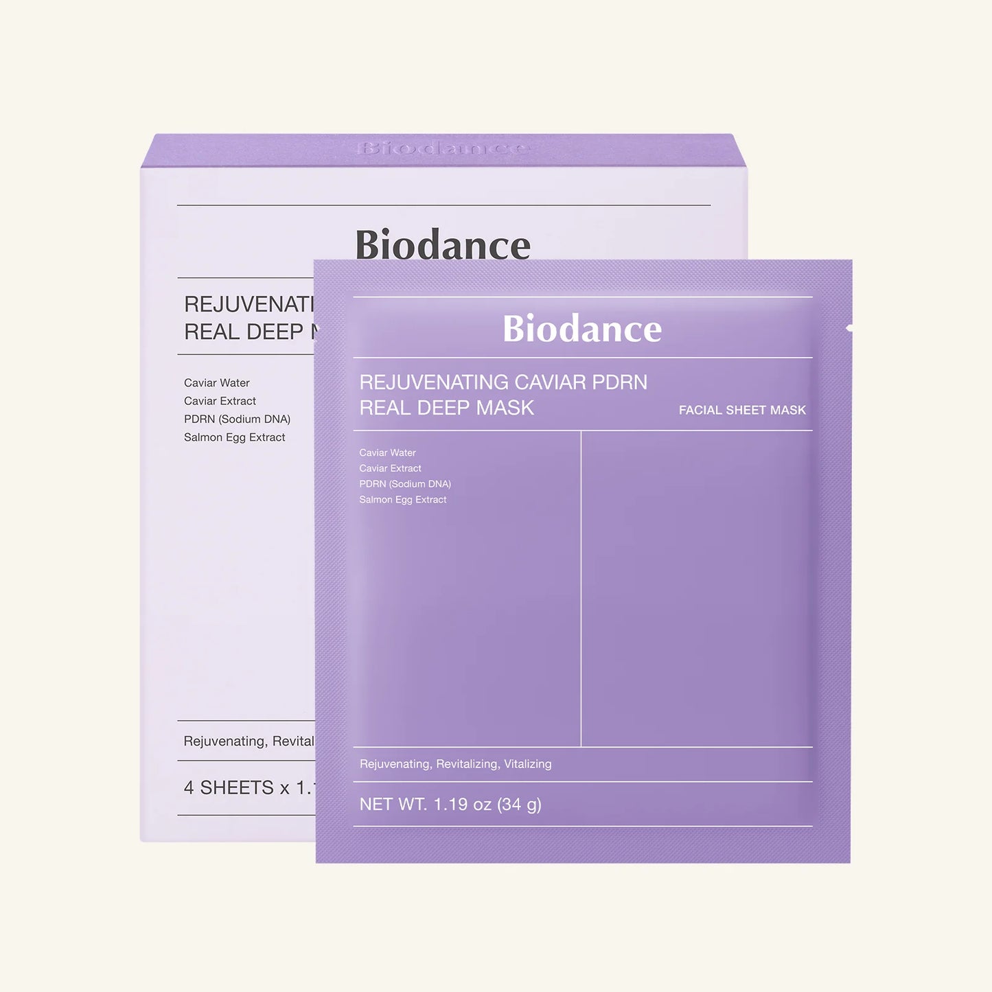 Rejuvenating caviar PDRN real deep mask Biodance