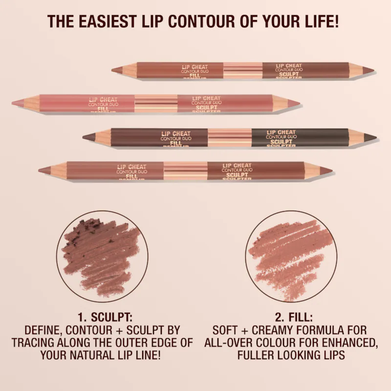 Super Nudes Lip Cheat Contour Duo Lip Liner Charlotte Tilbury