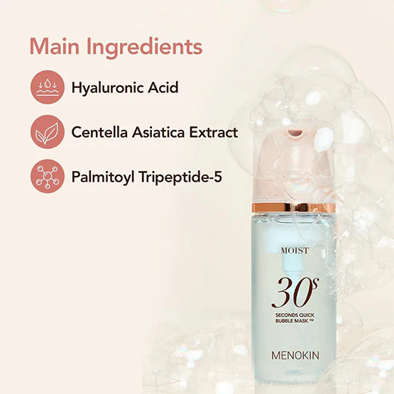 30 Seconds Quick Bubble Mask Moist Menokin