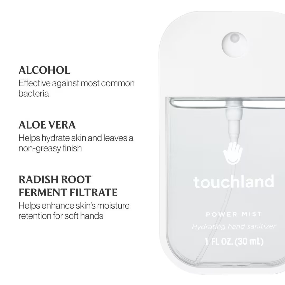 Power mist hydrating hand sanitizer Touchland