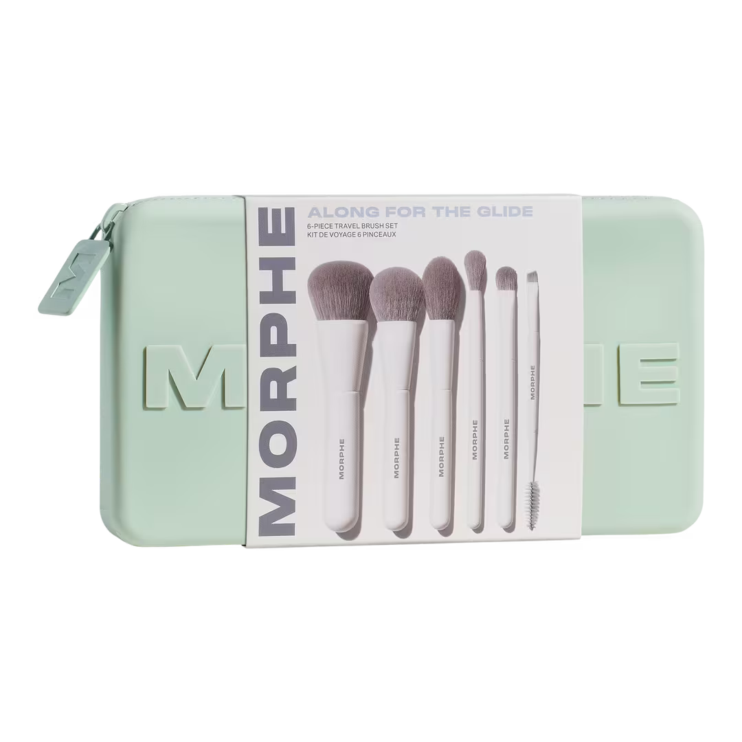Along for the glide 6-piece travel brush set Morphe