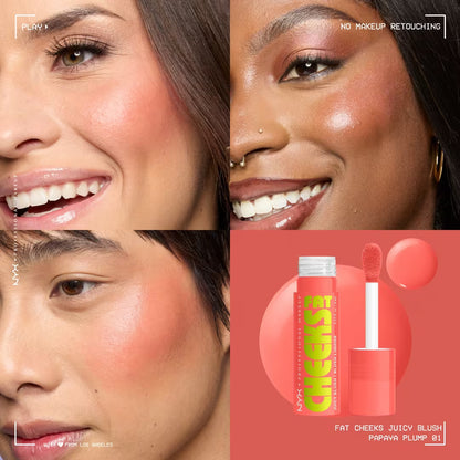 Fat cheeks dewy liquid blush Nyx