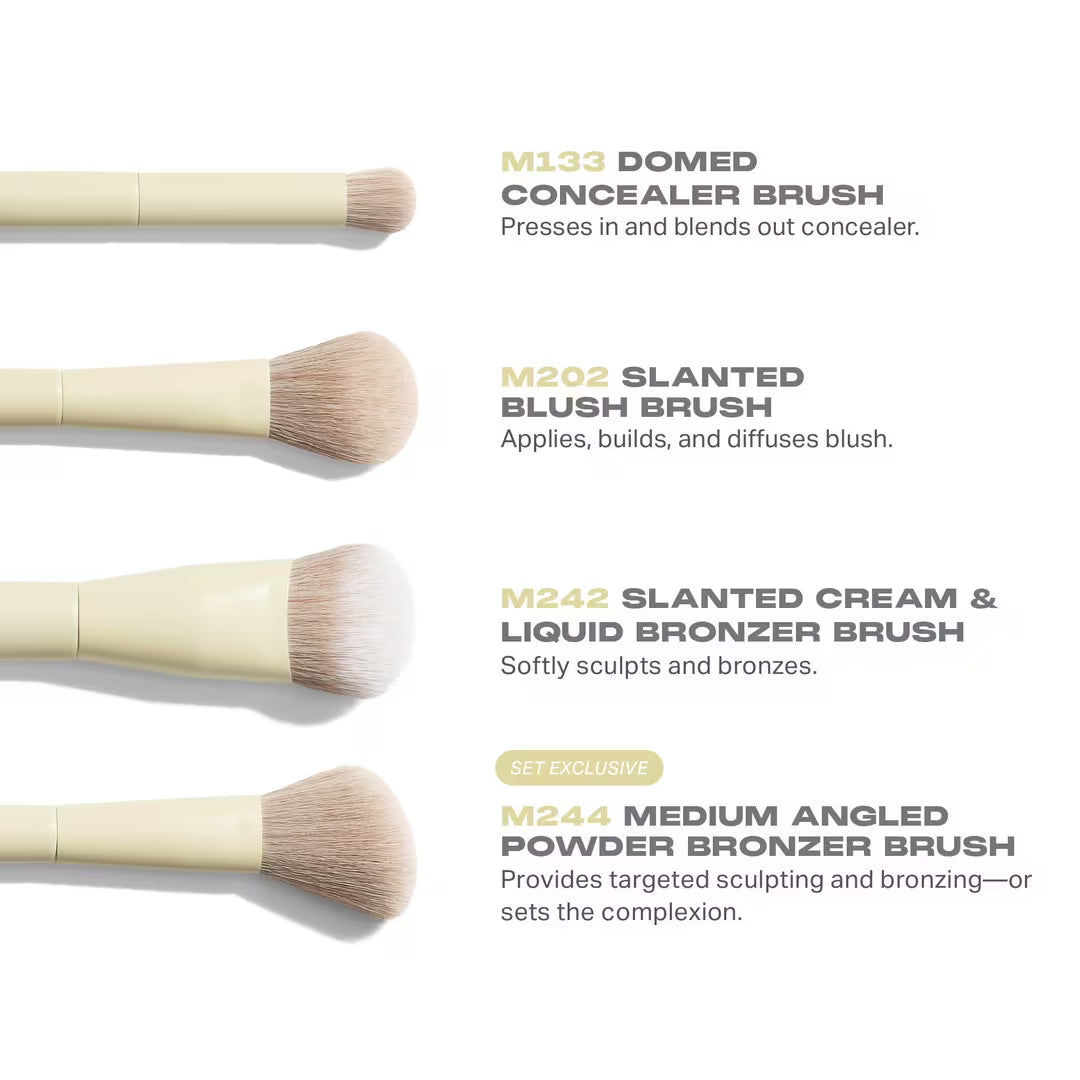 Buttery blends 4-piece face brush set Morphe
