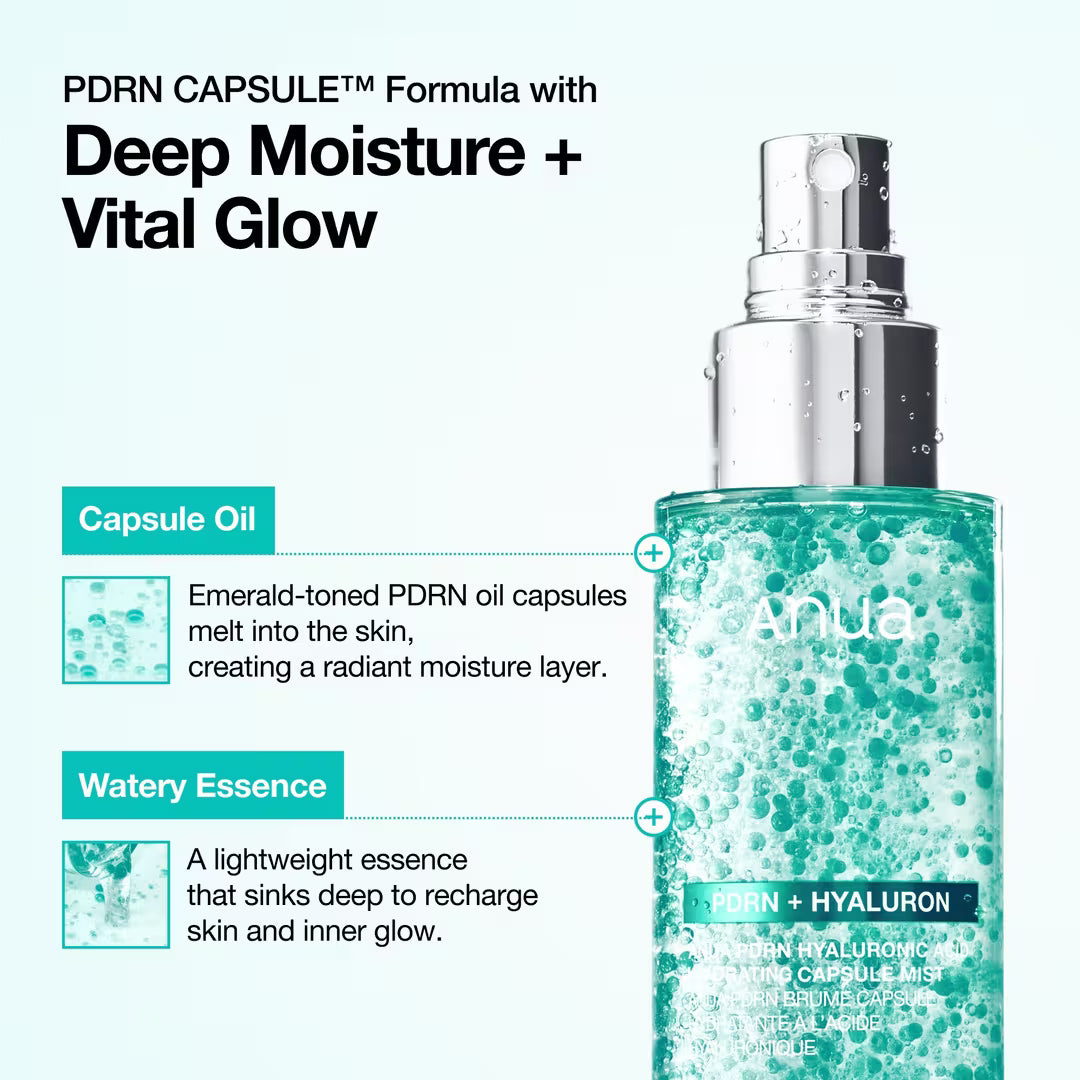 PDRN hyaluronic acid hydrating capsule mist Anua