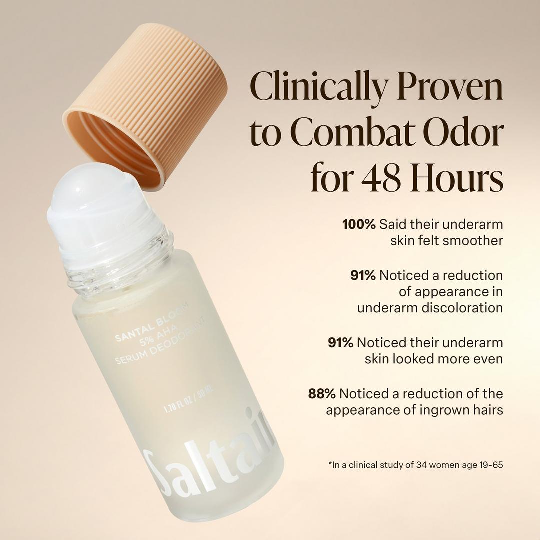 5% AHA serum deodorant Saltair