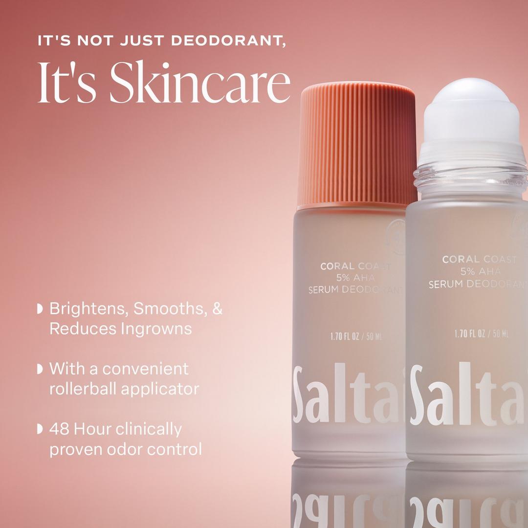 5% AHA serum deodorant Saltair