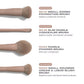 Iced mocha 4-piece face brush set Morphe