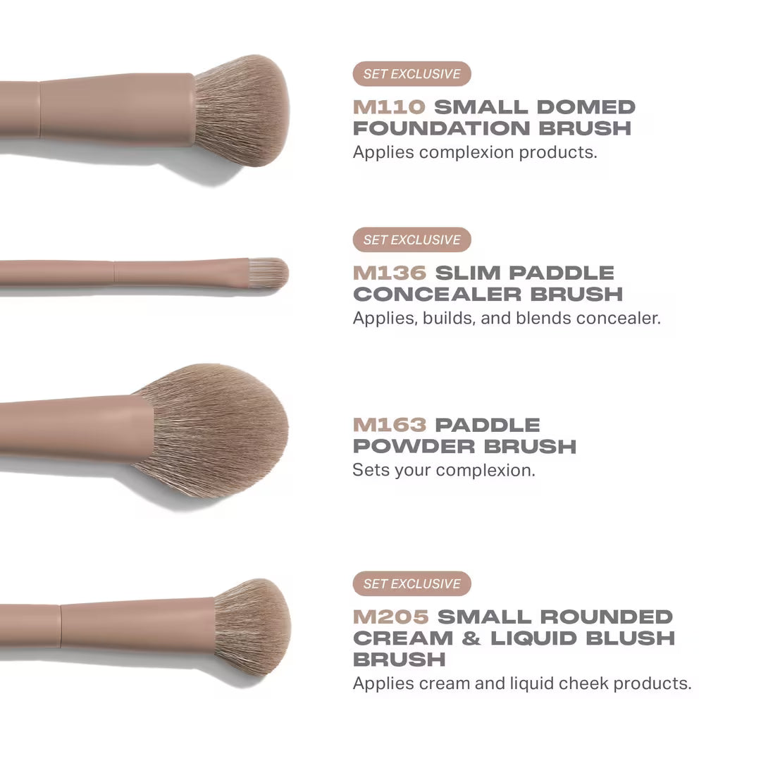 Iced mocha 4-piece face brush set Morphe