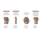 Iced mocha 4-piece face brush set Morphe