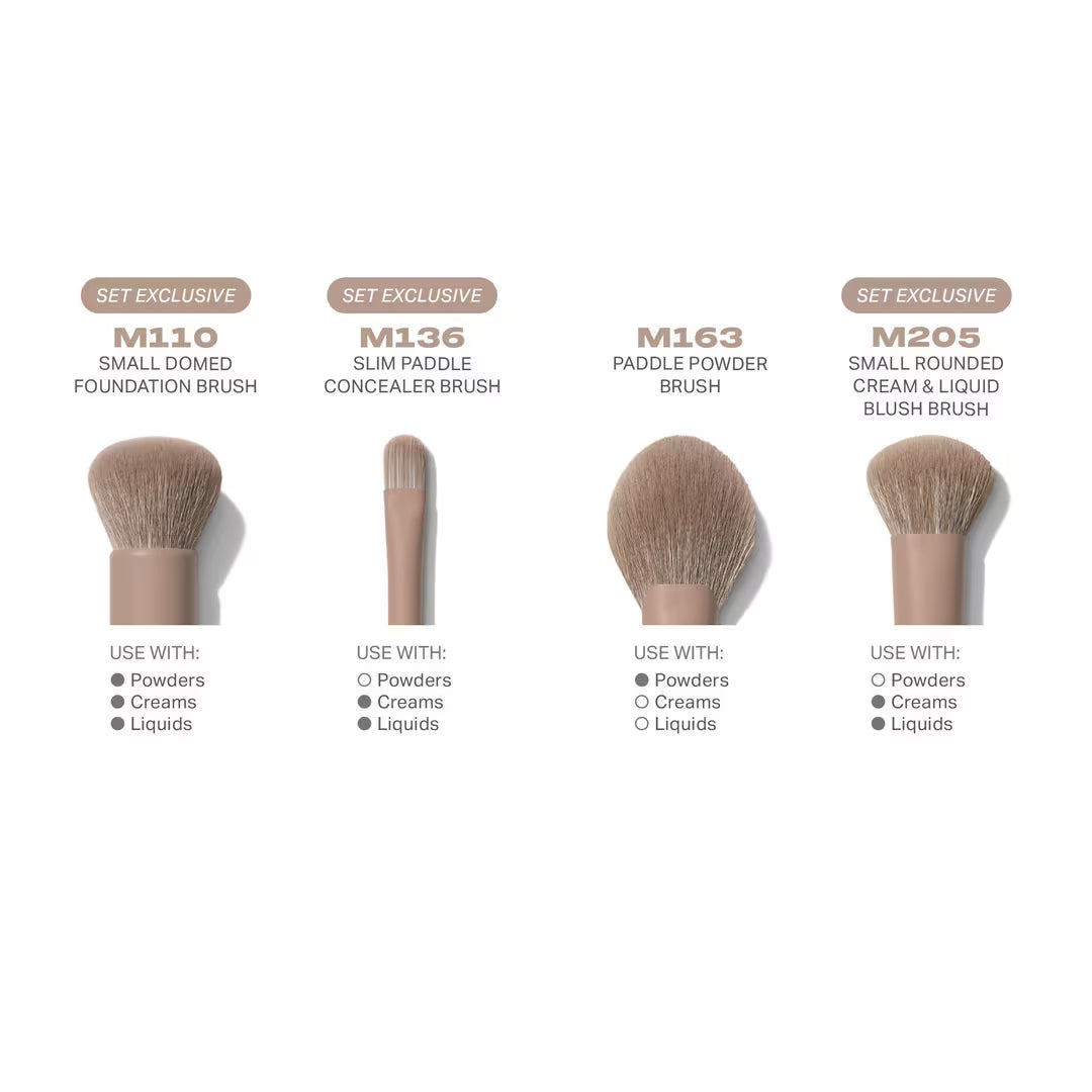 Iced mocha 4-piece face brush set Morphe