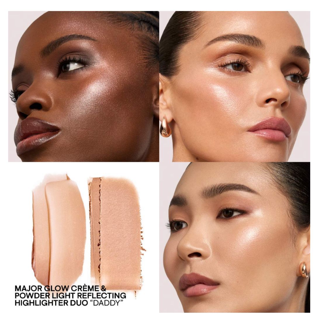 Major glow crème & powder light reflecting translucent highlighter duo Patrick Ta