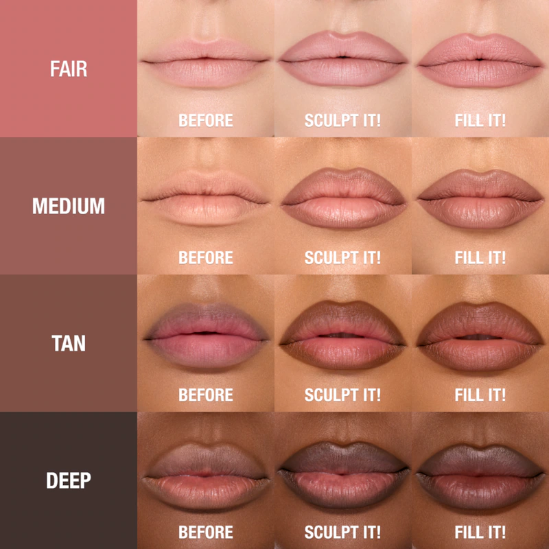 Super Nudes Lip Cheat Contour Duo Lip Liner Charlotte Tilbury