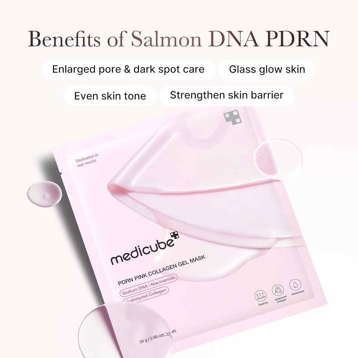 PDRN pink collagen gel mask Medicube