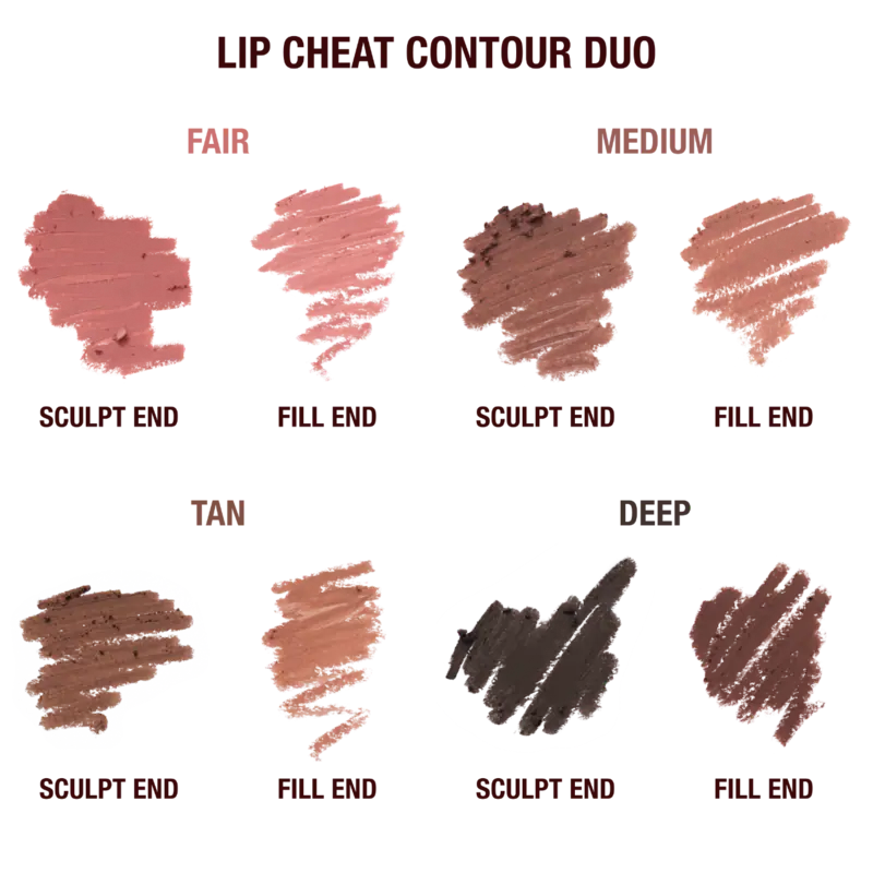 Super Nudes Lip Cheat Contour Duo Lip Liner Charlotte Tilbury