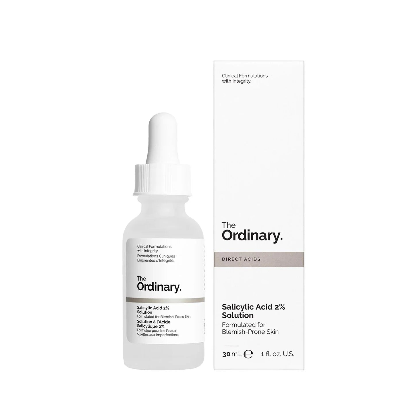 Salicylic acid 2% exfoliating blemish solution The Ordinary