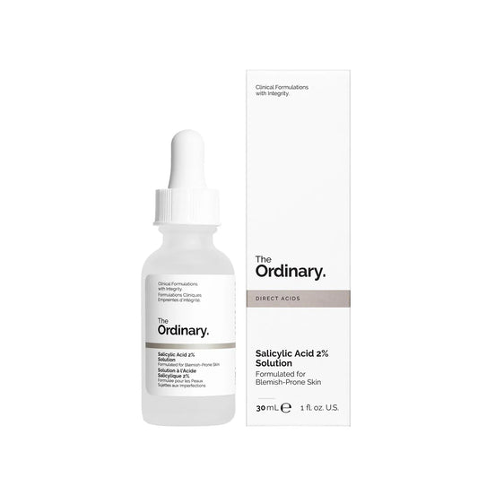 Salicylic acid 2% exfoliating blemish solution The Ordinary