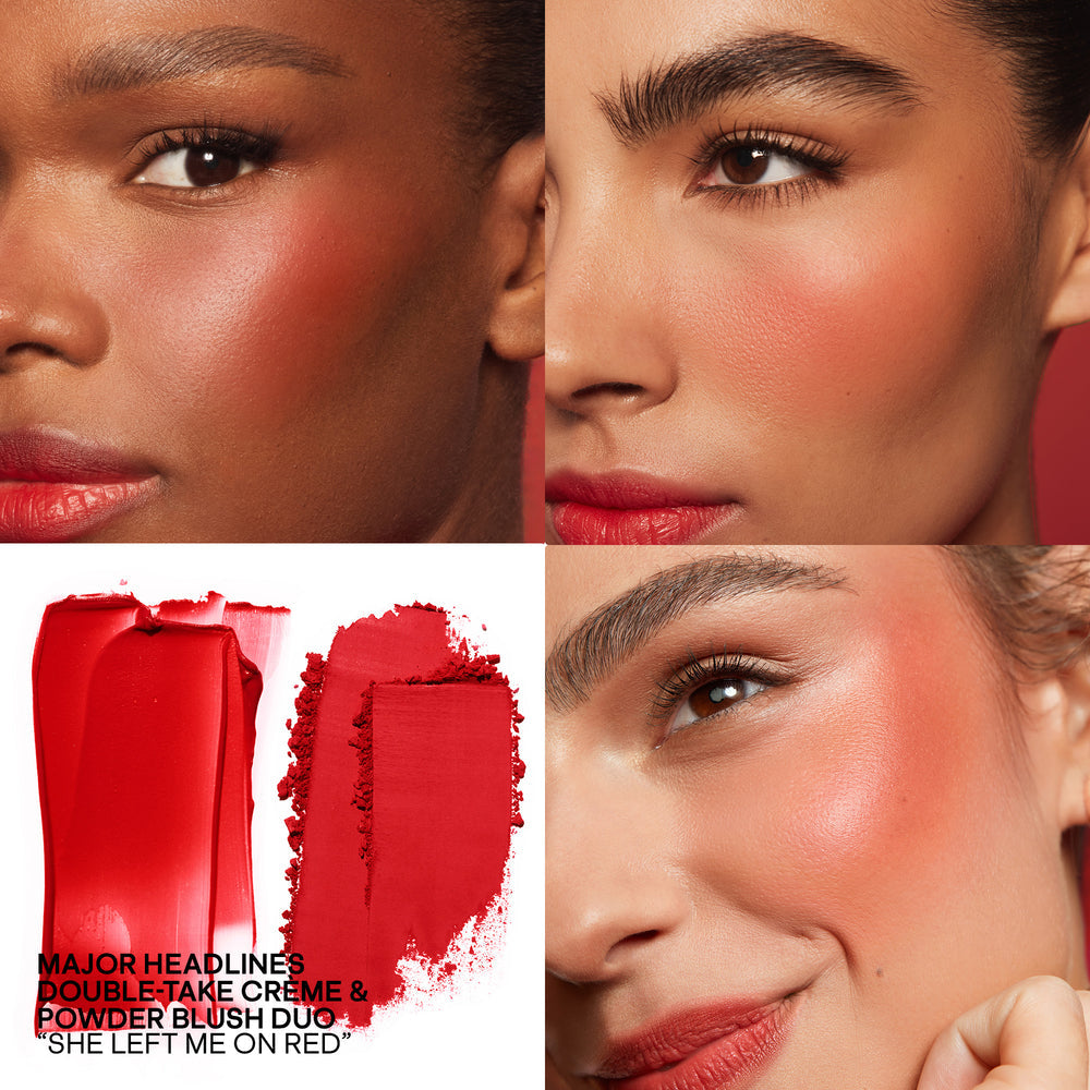 Mini Major Headlines Double-Take Crème & Powder Blush Duo Patrick Ta