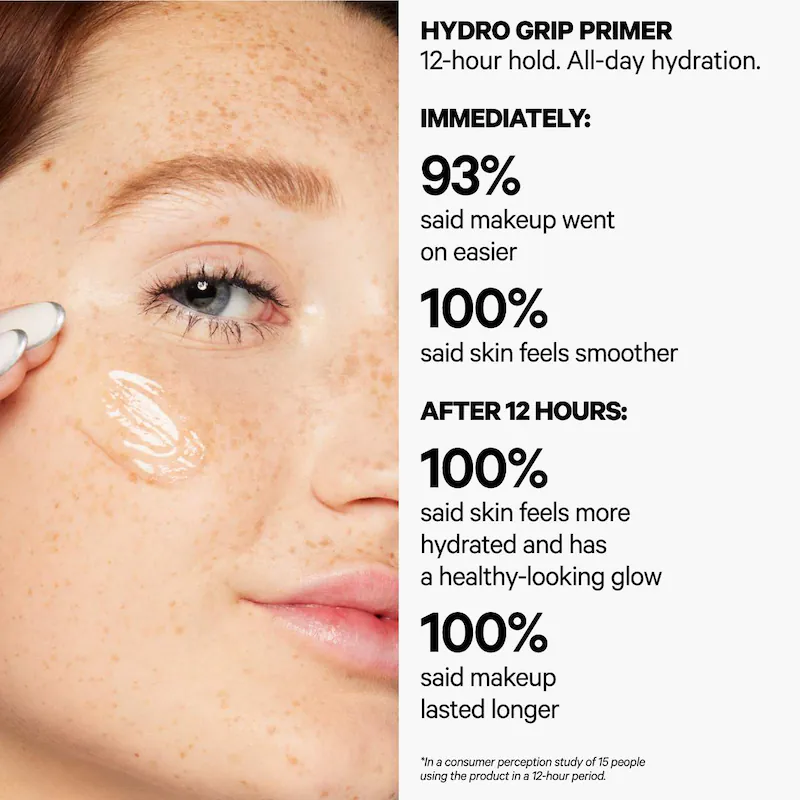 Hydro Grip Hydrating Makeup Primer with Hyaluronic Acid + Niacinamide Milk