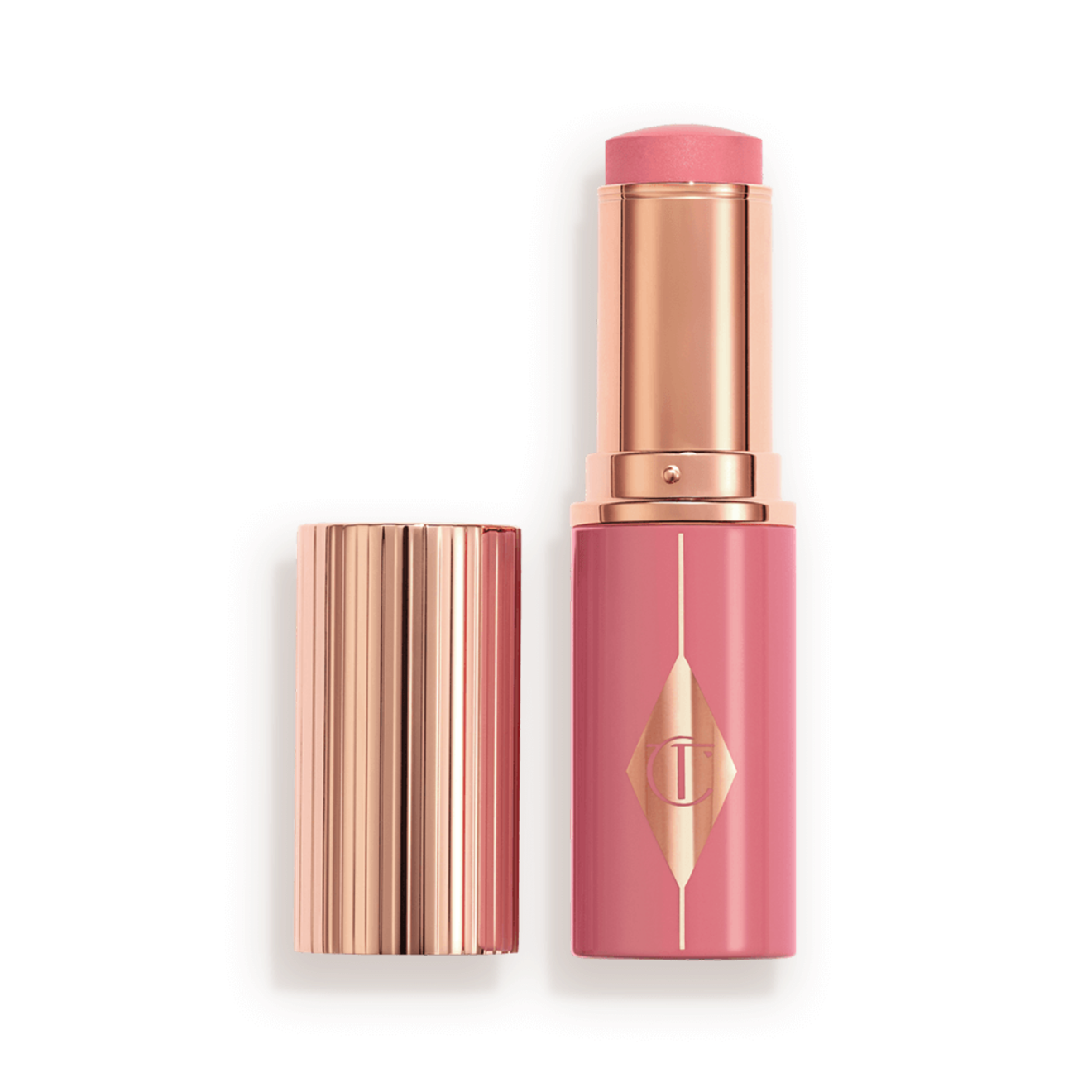 Unreal Lip + Cheek Glow Blush Stick with Hyaluronic Acid Charlotte Tilbury