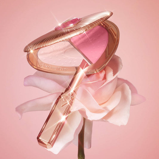 Pillow talk beauty soulmates airbrush flawless finish brightening and blush powder palette Charlotte Tilbury