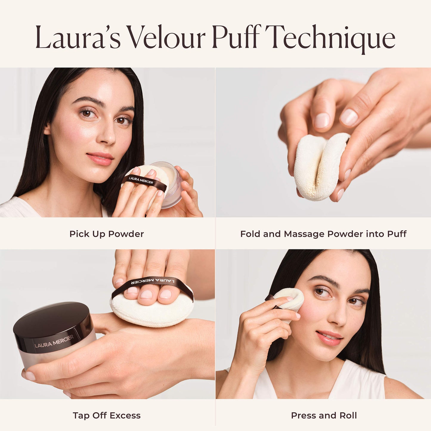Mini translucent loose longwear setting powder Laura Mercier
