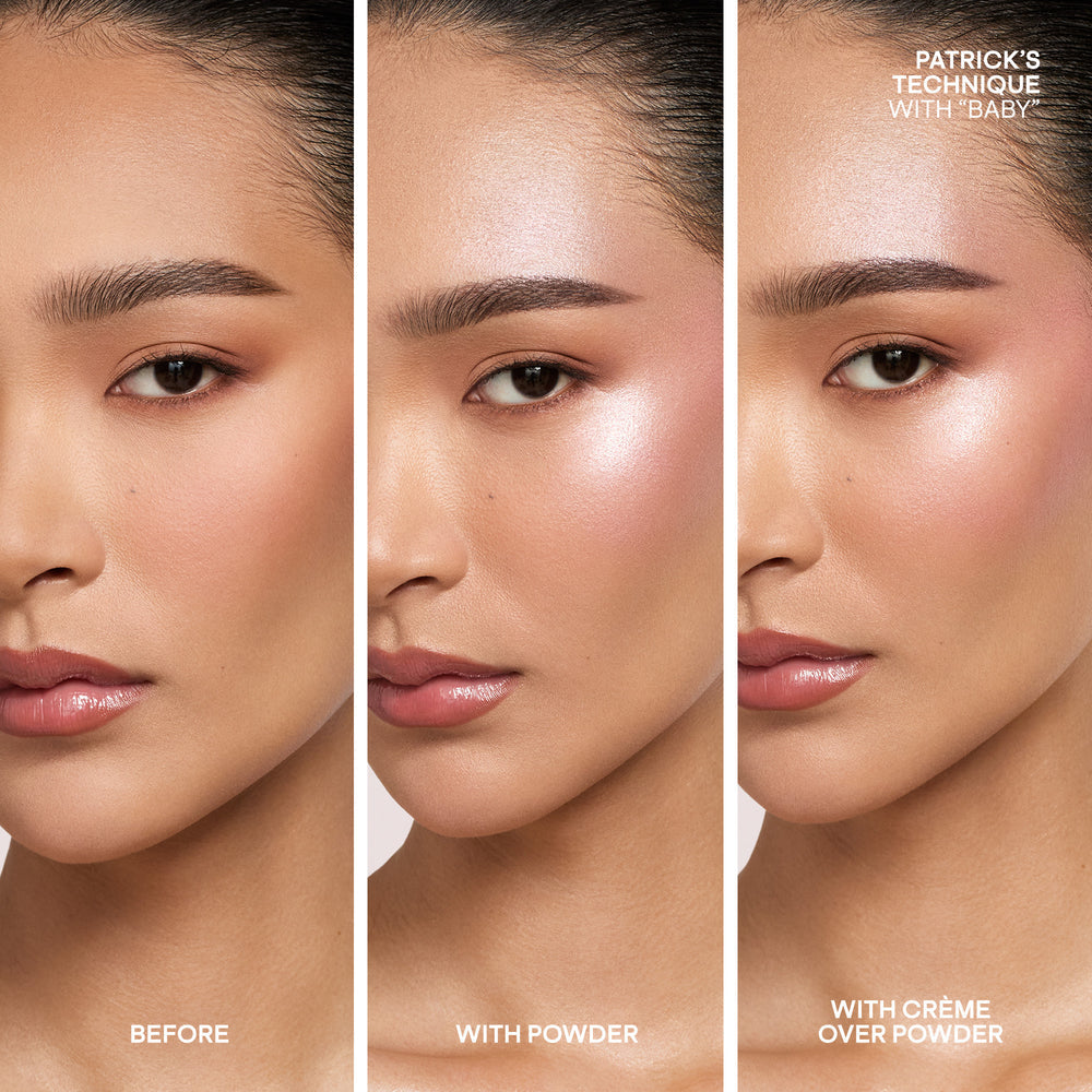 Major Glow Creme & Powder Light Reflecting Translucent Highlighter Duo Patrick Ta