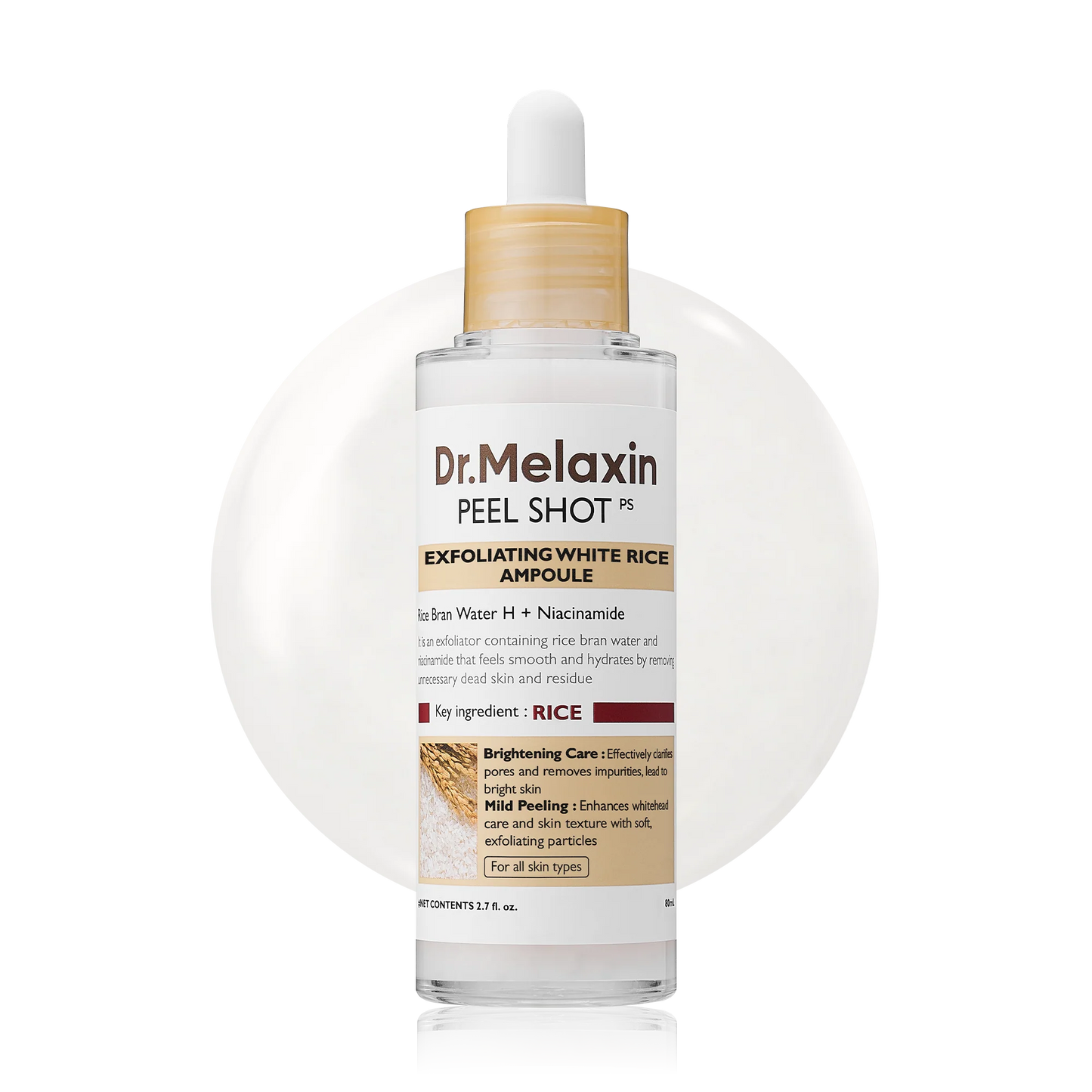 Peel Shot Glow White Rice Ampoule Dr. Melaxin