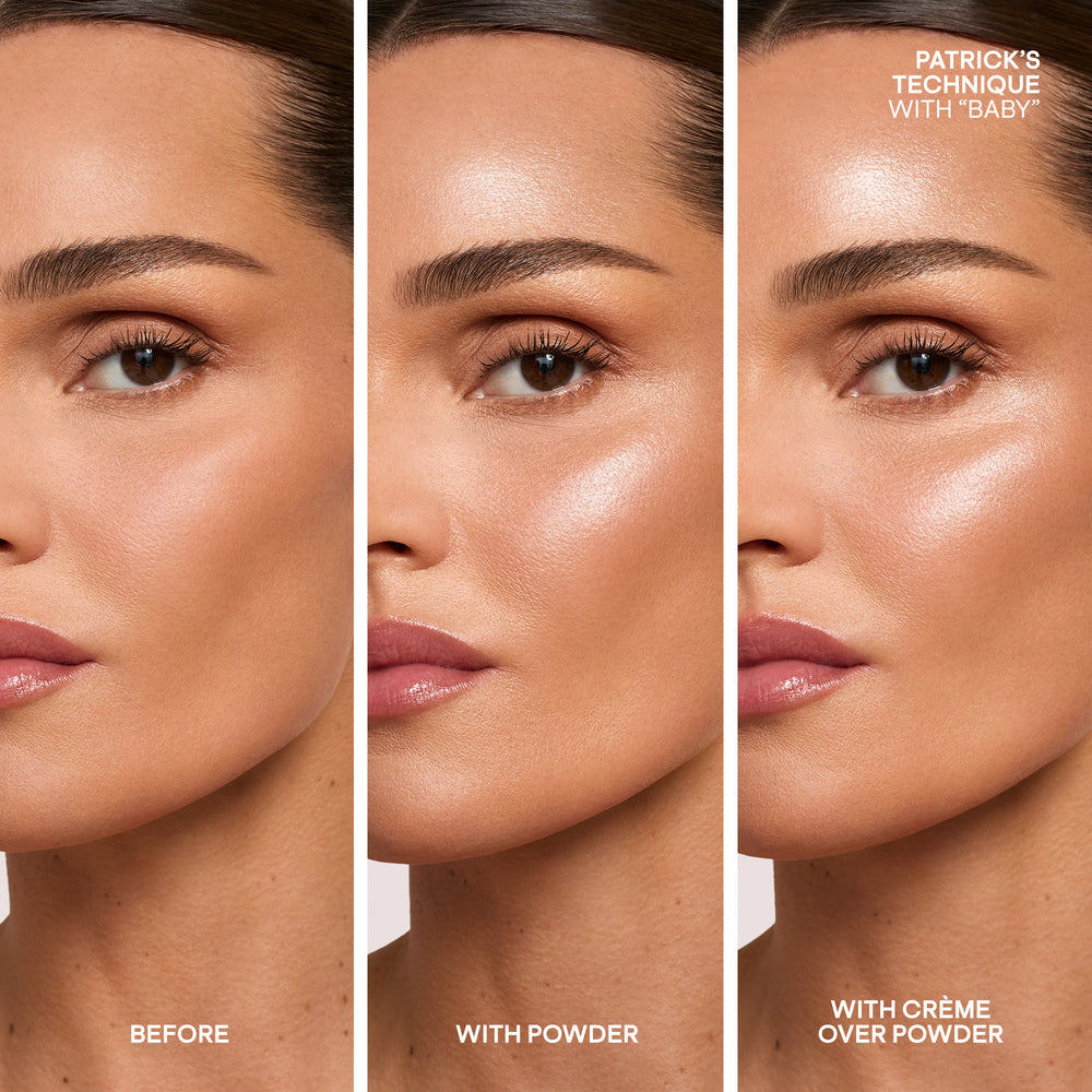 Major Glow Creme & Powder Light Reflecting Translucent Highlighter Duo Patrick Ta