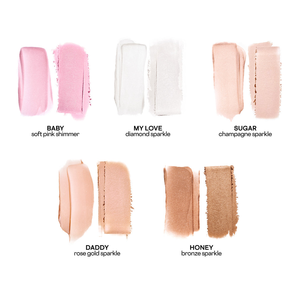 Major Glow Creme & Powder Light Reflecting Translucent Highlighter Duo Patrick Ta