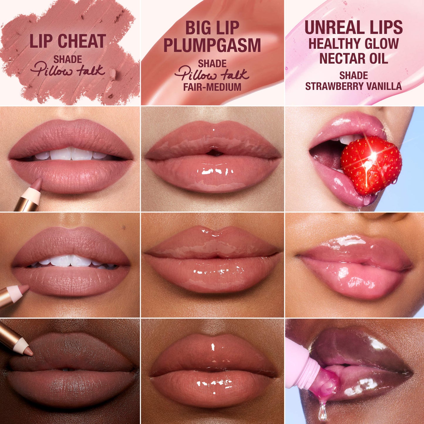 Juicy, plumper-looking lips kit Charlotte Tilbury
