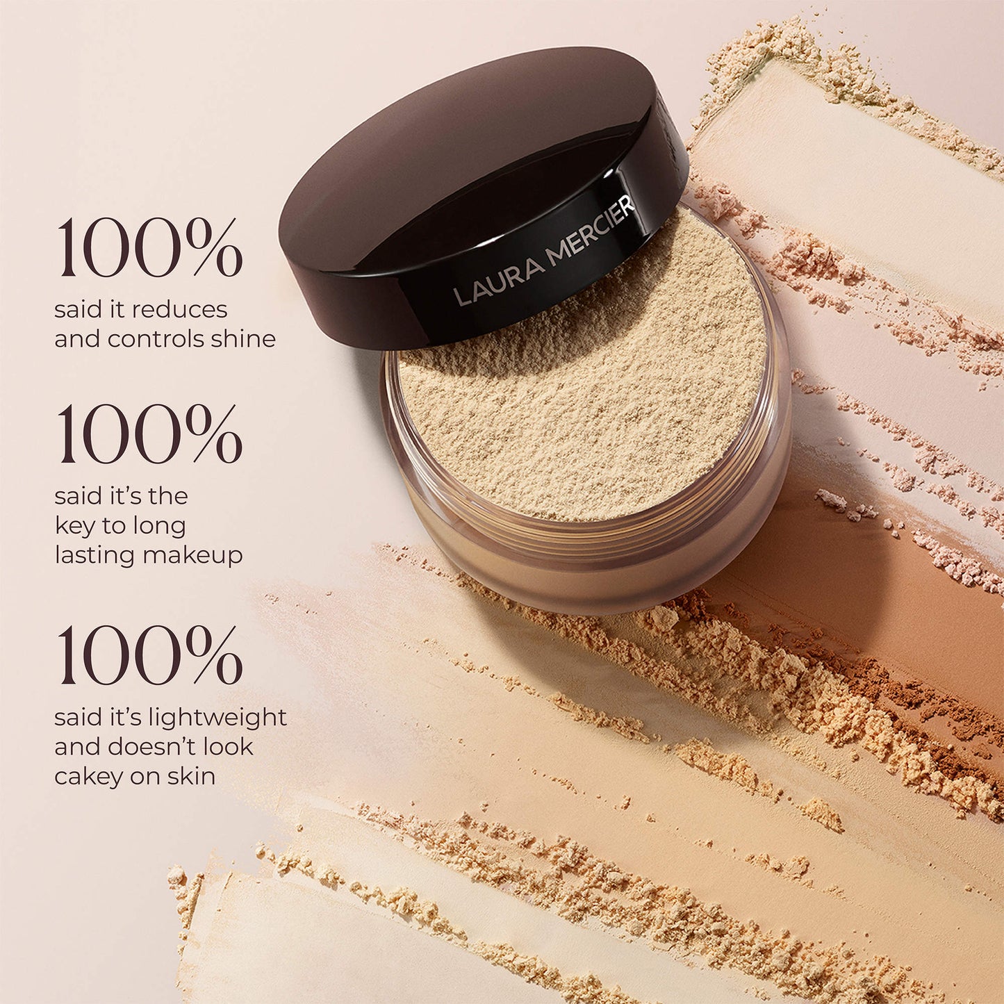 Mini translucent loose longwear setting powder Laura Mercier