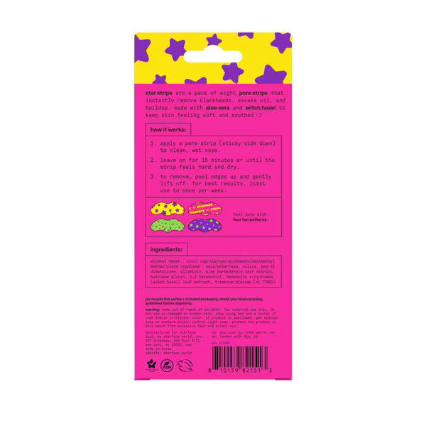 Star strips pore-clearing nose strips Starface