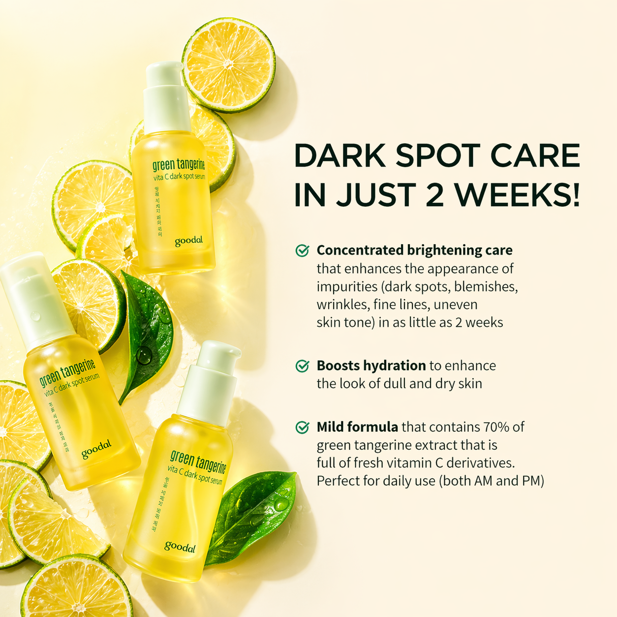 Green Tangerine Vita C Dark Spot Care Serum Goodal