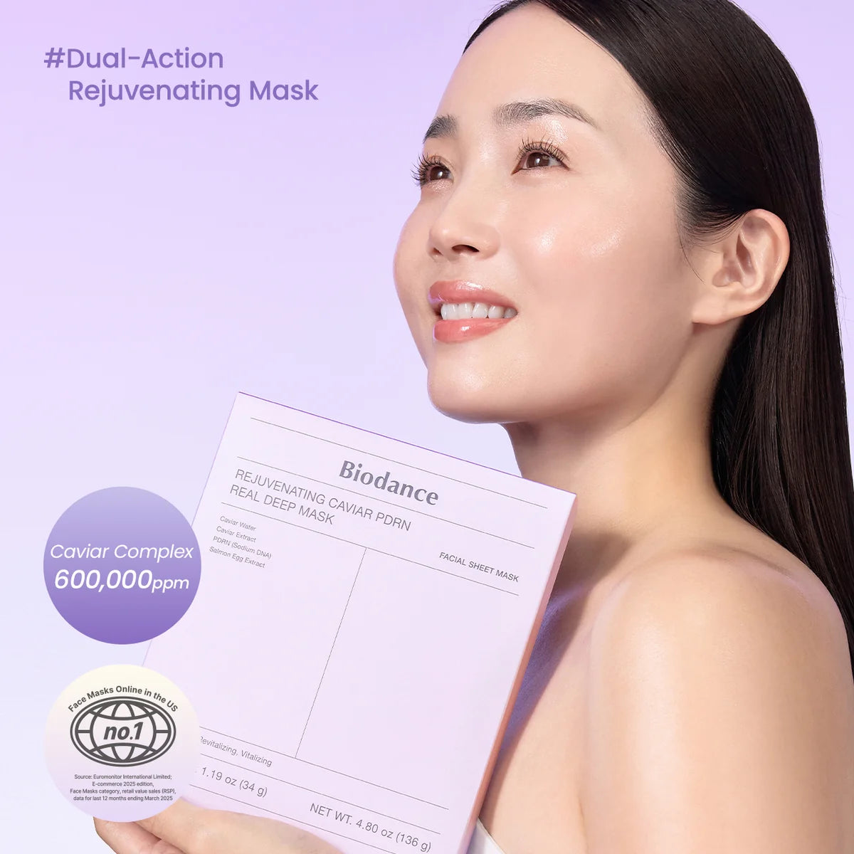 Rejuvenating caviar PDRN real deep mask Biodance